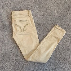 Khaki skinny jeans